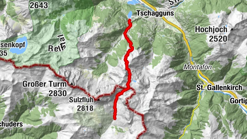 Montafoner Rätikonrunde | Lindauerhütte bis Golmerbahn Talstation