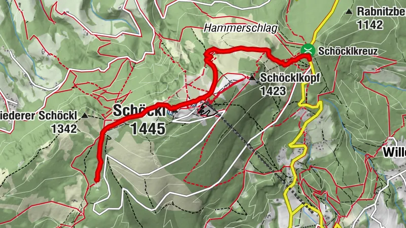 Schöcklkreuz- Schöckl - Johann-Waller-Hütte