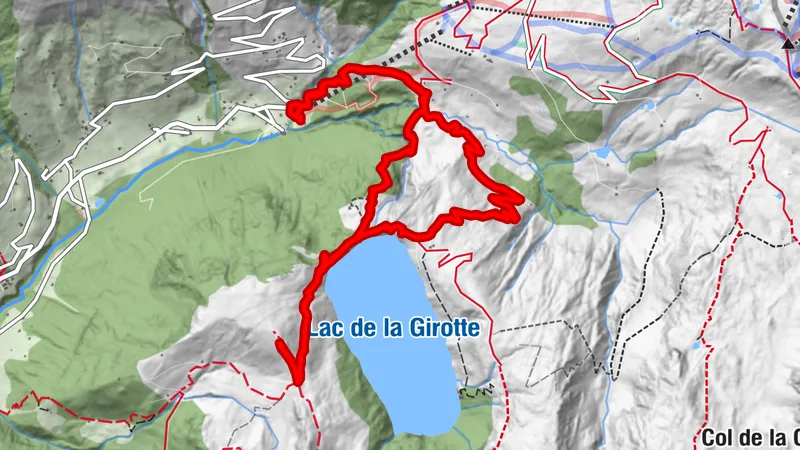 Lac de la girotte, Auvergne-Rhône-Alpes/France