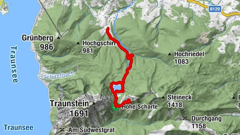 Katzenstein über Laudachsee