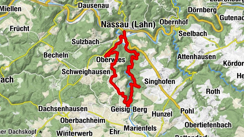 Von Nassau durch das Mühlbachtal