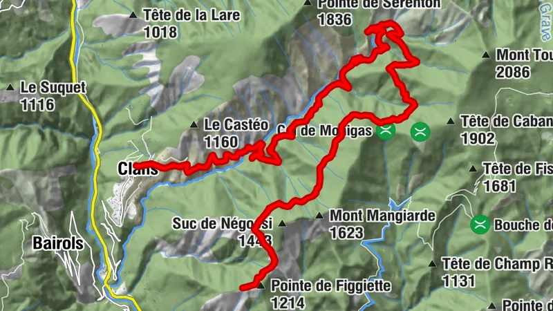 Circuit VTT FFC n° 10 : La pointe de Figgiette