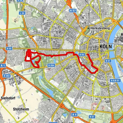 Von der Kölner Innenstadt durch die Lindenthaler Kanäle nach Müngersdorf #LL2ROM N020