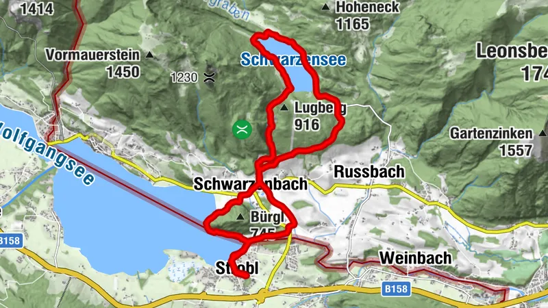 Rundweg Strobl-Bürgelstein-Schwarzensee-Umrundung Schwarzensee-Strobl
