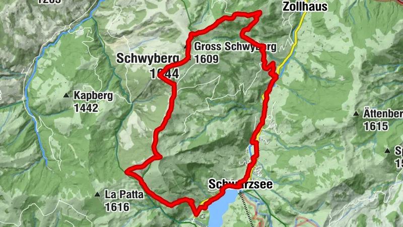 On the back of the Schwyberg Trail Run