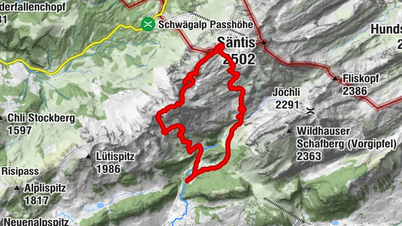 Wildhaus-Silberplatten 2157m-Retour über Tierwies