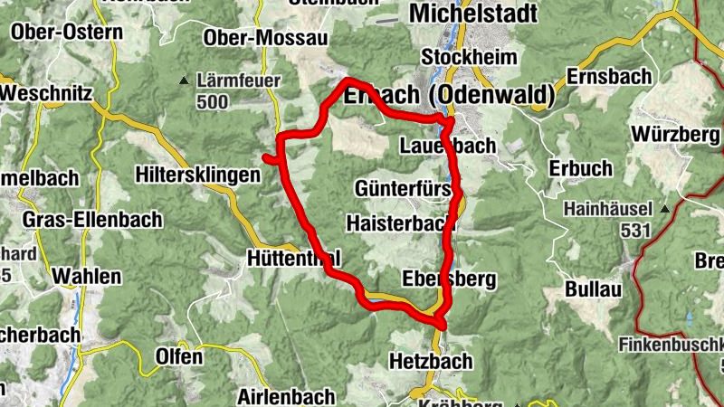 MTB-Tour Mossautal, Hessen
