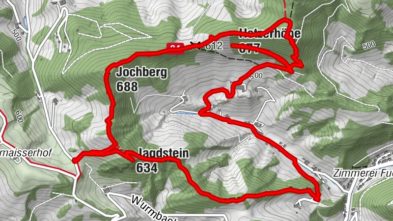 Jochberg über Hetzer-  und Schönleitner Höhe zum Jagdstein - Ternberg, Oberösterreich