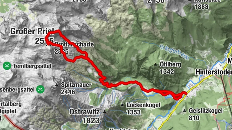 Großer Priel über Klettersteig von Schiederweiher