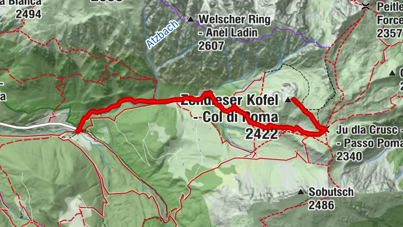 Zanser Alm zur Schlüterhütte