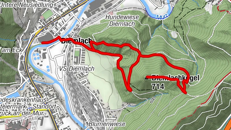 Katastralgemeinde Diemlach - Diemlach - Kapfenberg - Diemlachkogel