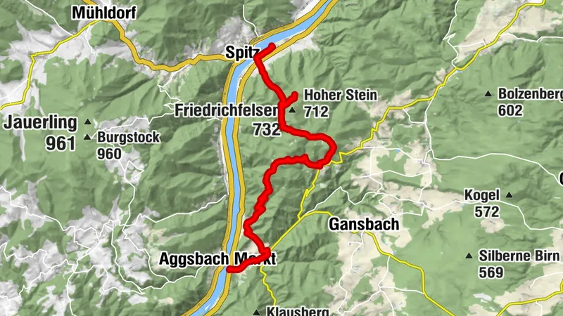 Wachau World Heritage Trail in Winter 10: Aggsbach Dorf - Hofarnsdorf