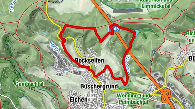 F1 - Rundwanderweg Büschergrund (kurze Tour)