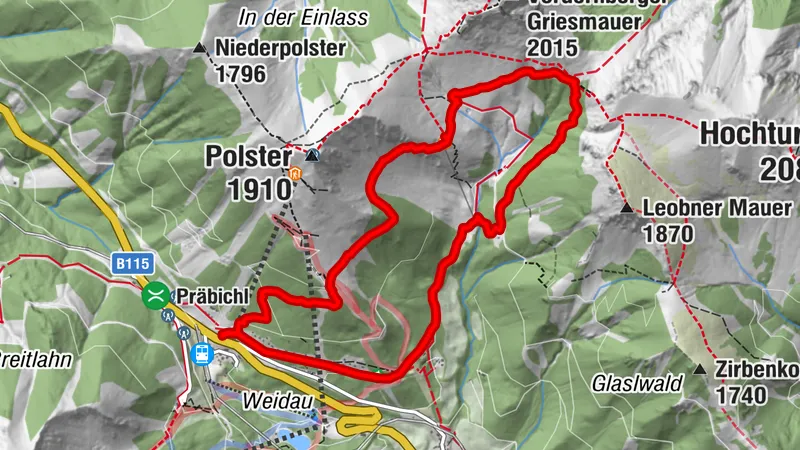 Präbichl > Leobner Hütte > Präbichl