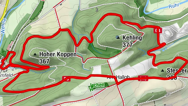 Wanderung östlich Berge