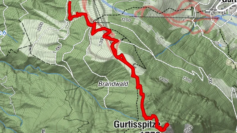 Gurtisspitze 1778m, Frastanz, Vlbg