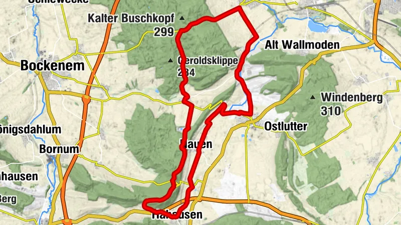 Rundtour Lutter am Barenberge - Neuwallmoden - Bodenstein - Hahausen - Nauen