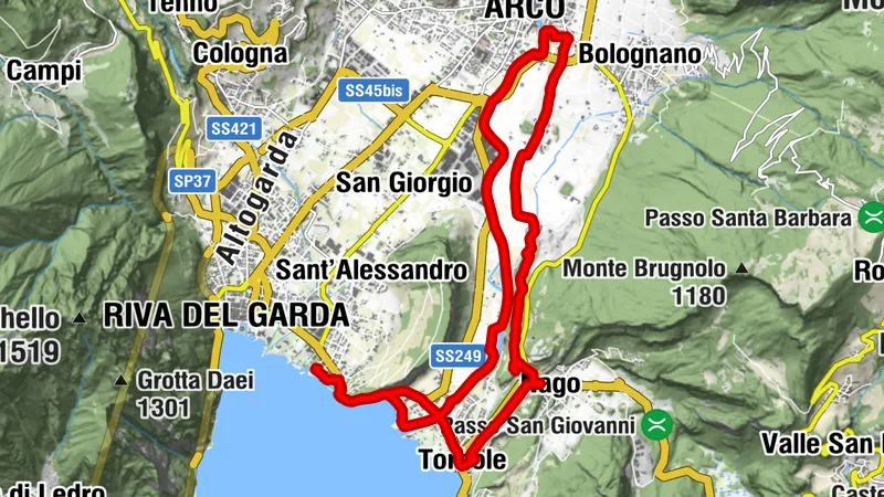 Riva- Torbole- Nago - Arco - Riva