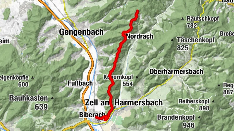 Trekking Schwarzwald Biberach/Kinzigtal - Camp Schnaitberg Eck