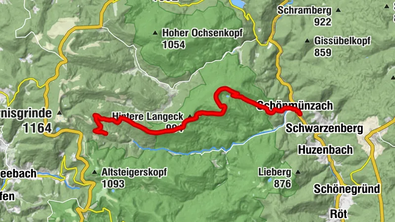 Trekking Schwarzwald Schönmünzach - Camp Seibelseckle