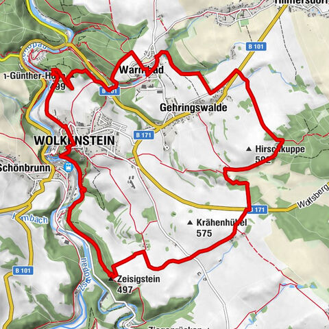 Rocky idyll and ridge view (Wolkenstein)