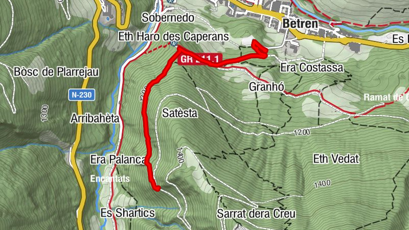 Acceso Antenas y pista Tuca