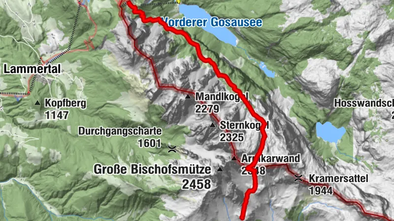 Around the Bischofsmütze mountain "Stage 2"