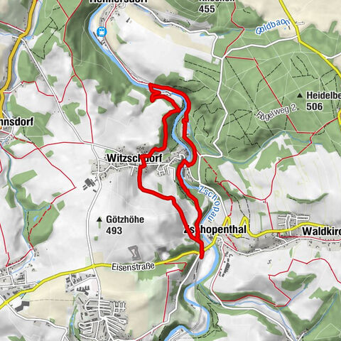 Historical circular hiking trail - Witzschdorf