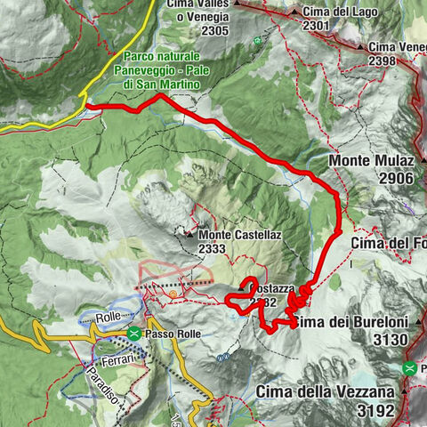Costazza Peak from Val Venegia