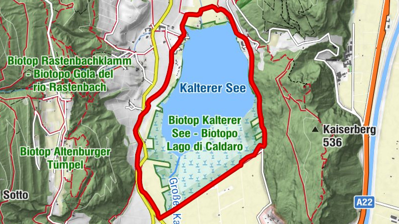 Seerundwanderung mit Naturlehrpfad am Kalterer See