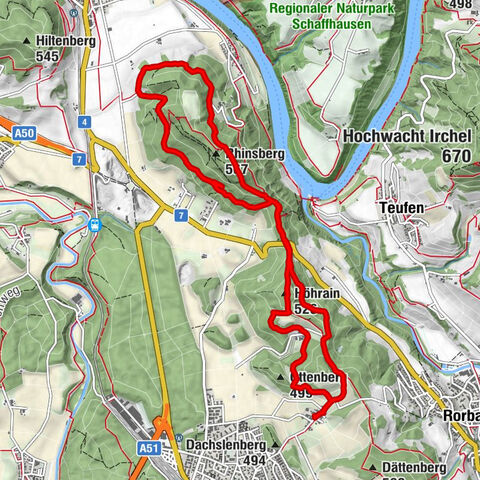 Nussbaumen - Hochwacht Rihnsberg