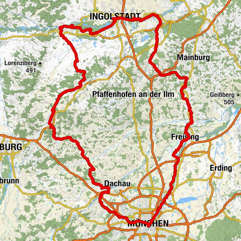 Wasser-Radlwege: Hopfenschleife