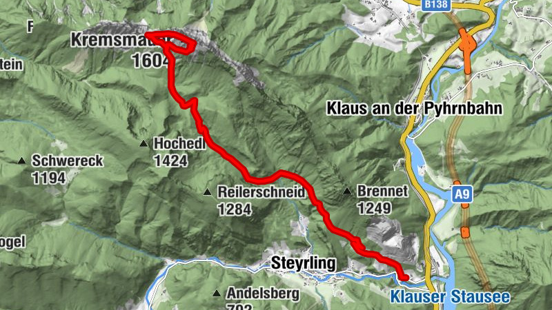 Steyrling - Pastorensteig - Kremsmauer