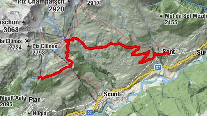 Via Engiadina Stage 10: Prui – Sent [SwitzerlandMobil No. 87]