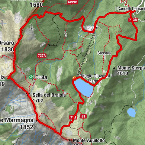Wunderschöne Tour über drei Gipfel bei Parma (inkl. Erfrischung im Bergsee)