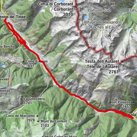 FFC cycling circuit no. 33: the Tinée cycle path