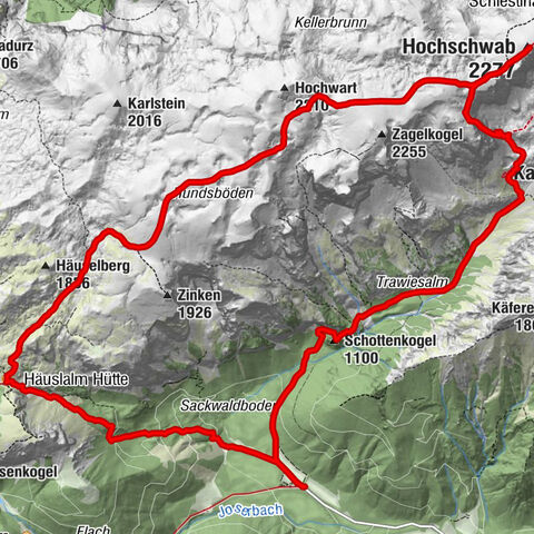 Bodenbauer - Hochschwab  - G`hackte - Häuselalm