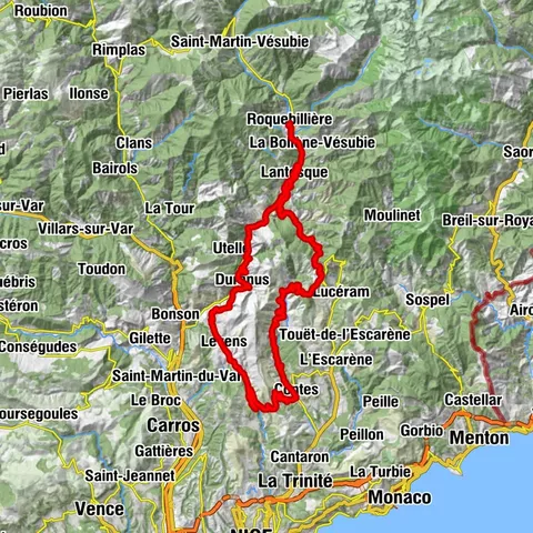 FFC cycling route n°22: The tour of the middle Nice countryside