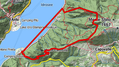 Wanderweg 469 - Vantone - Monte Camisino - Mandoal - Piazze - Paröle - Vantone (Idro-Italien)