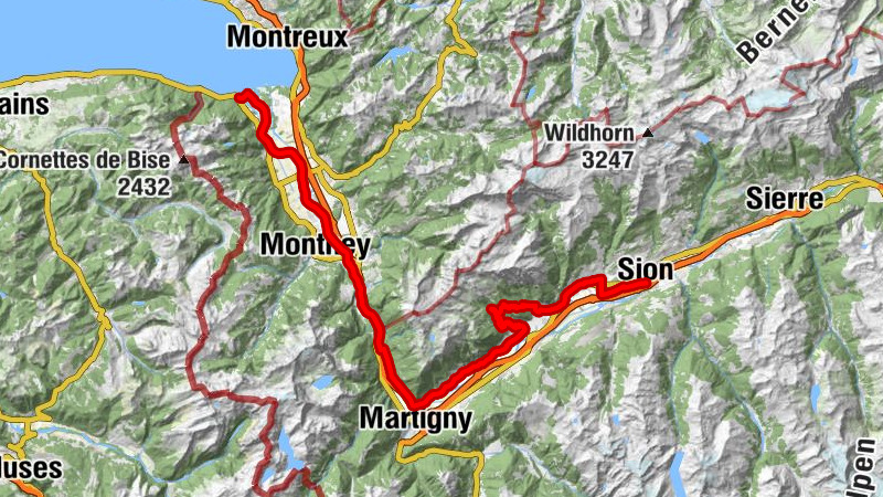 Valais Bike Tour: Le Bouveret - Sion (Stage 10)