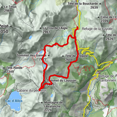 Col de la Cayolle - circuit des lacs, Frankrijk