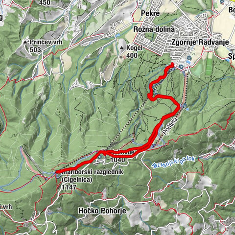 Pohorje - Bellevue - Razgledni stolp