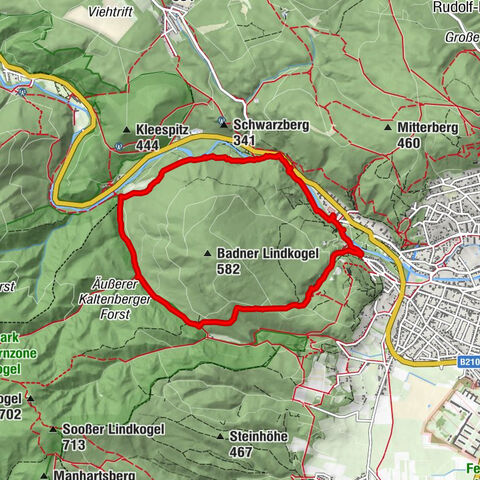 Badner Lindkogel Rundwanderung - Baden, Österreich