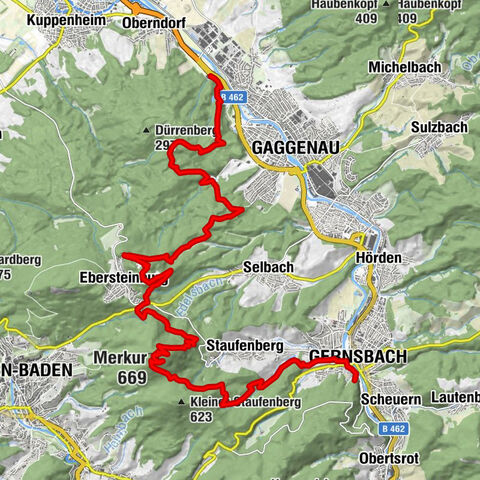 Murgleiter - 1. Etappe - Gaggenau- Gernsbach