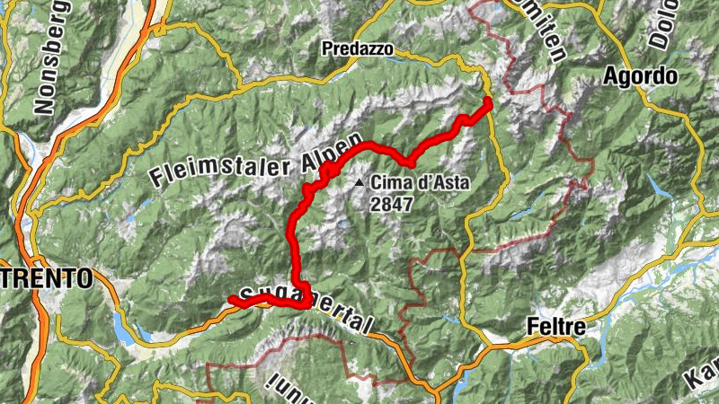 EnRolanTrack Transalp Dolomiti 5/6 San Martino-Roncegno