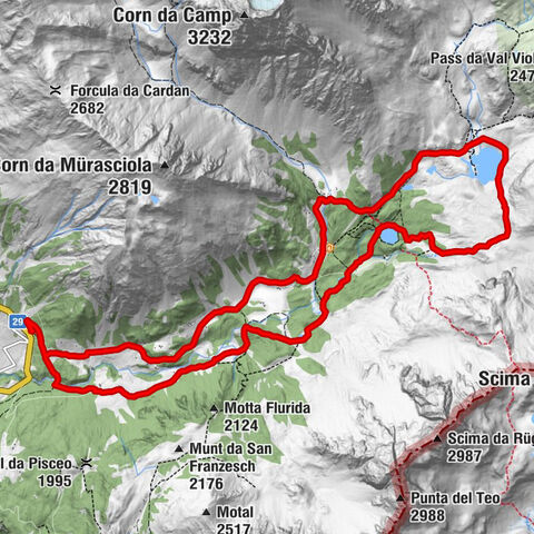 Mountain hike to Lagh da Saoseo