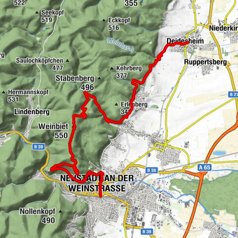 Palatinate Wine Trail Stage 04 Deidesheim - Neustadt a. d. Weinstraße