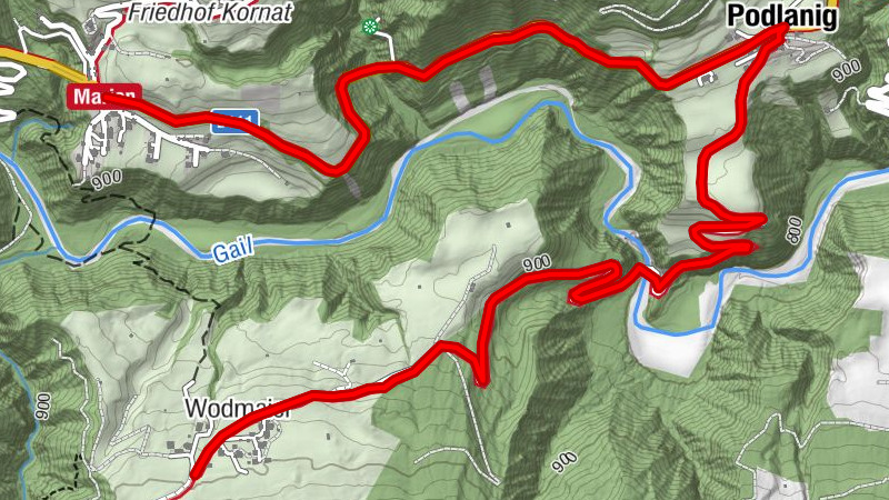 Rad/E-Bike Tour Birnbaum - Podlanig - Wodmaier