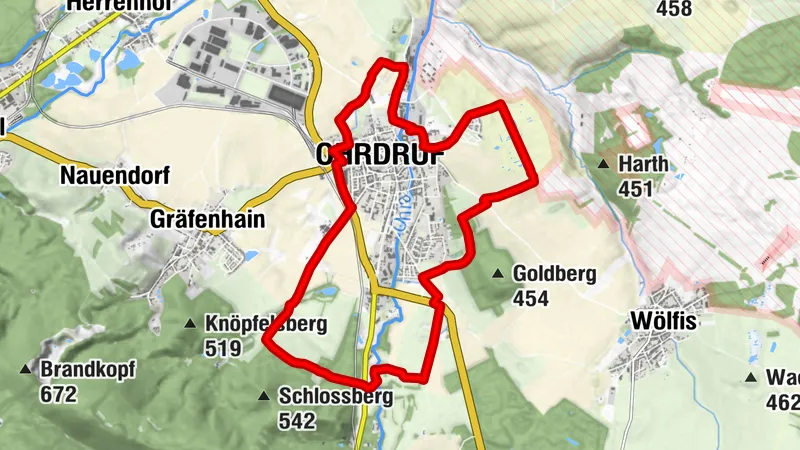 Circular hiking trail - "Panorama Circular Route" - Ohrdruf - Thuringian Forest