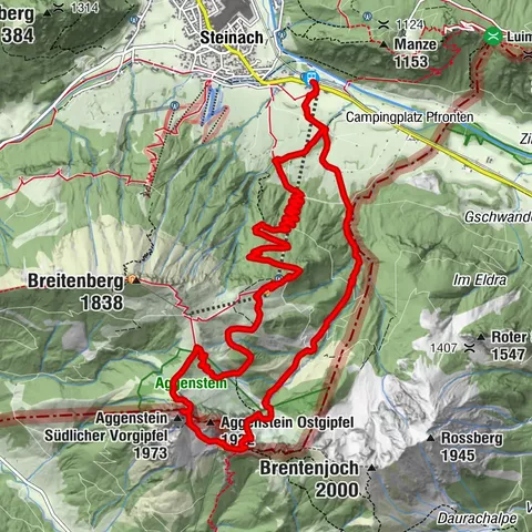 Mountain hike to the Aggenstein